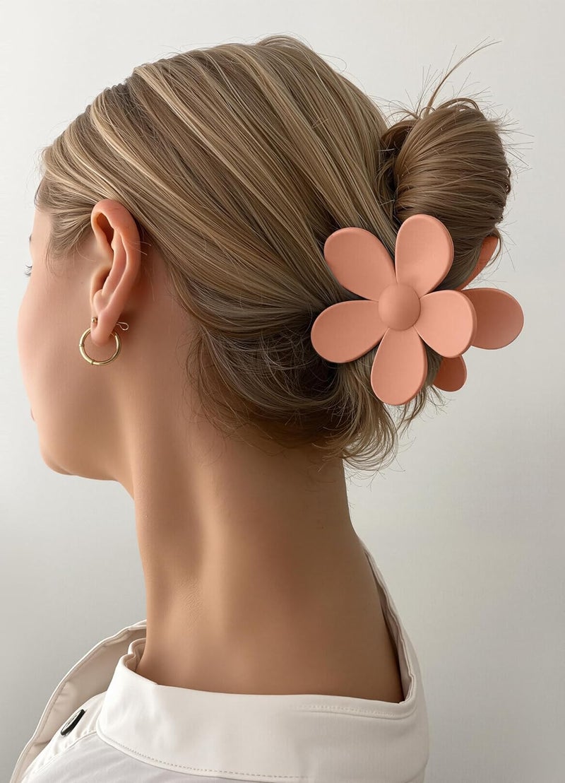 Sunolga 8PCS Hair Clips for Women, Flower Claw Clips for Thick Hair, Non-Slip Hair Accessories with Multi-Styles, Different Color Hair Claw Clips and Variety Pack, Ideal for Girls - Image 4